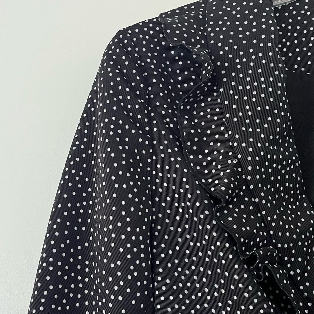 Polka Dot Ruffle Blazer - Picture 6 of 8